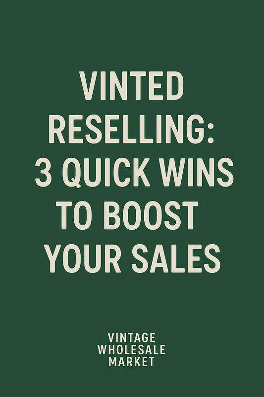 Three proven Vinted reselling tips: keyword titles, better photos, and buying resale-ready stock. Learn how to sell faster on Vinted.