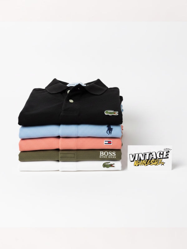 Premium Polo Box – 5 Vintage Stuks (Mix)