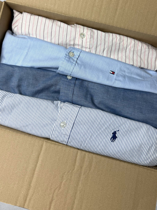 Premium Branded Shirt Box – 5 Stuks (Hilfiger, Ralph Lauren, Lacoste Mix)