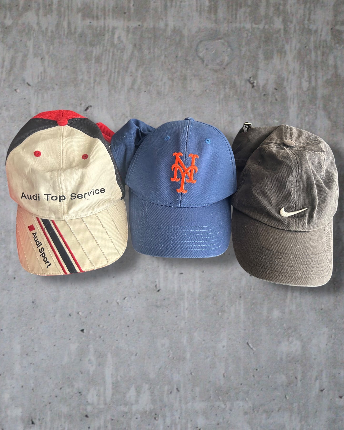 Try-Out Branded Cap Box – 3 Vintage Caps (Mix)